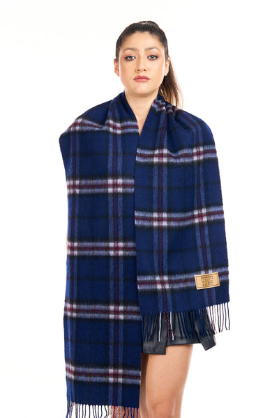 Scarf 100% Pure Lambs wool Navy