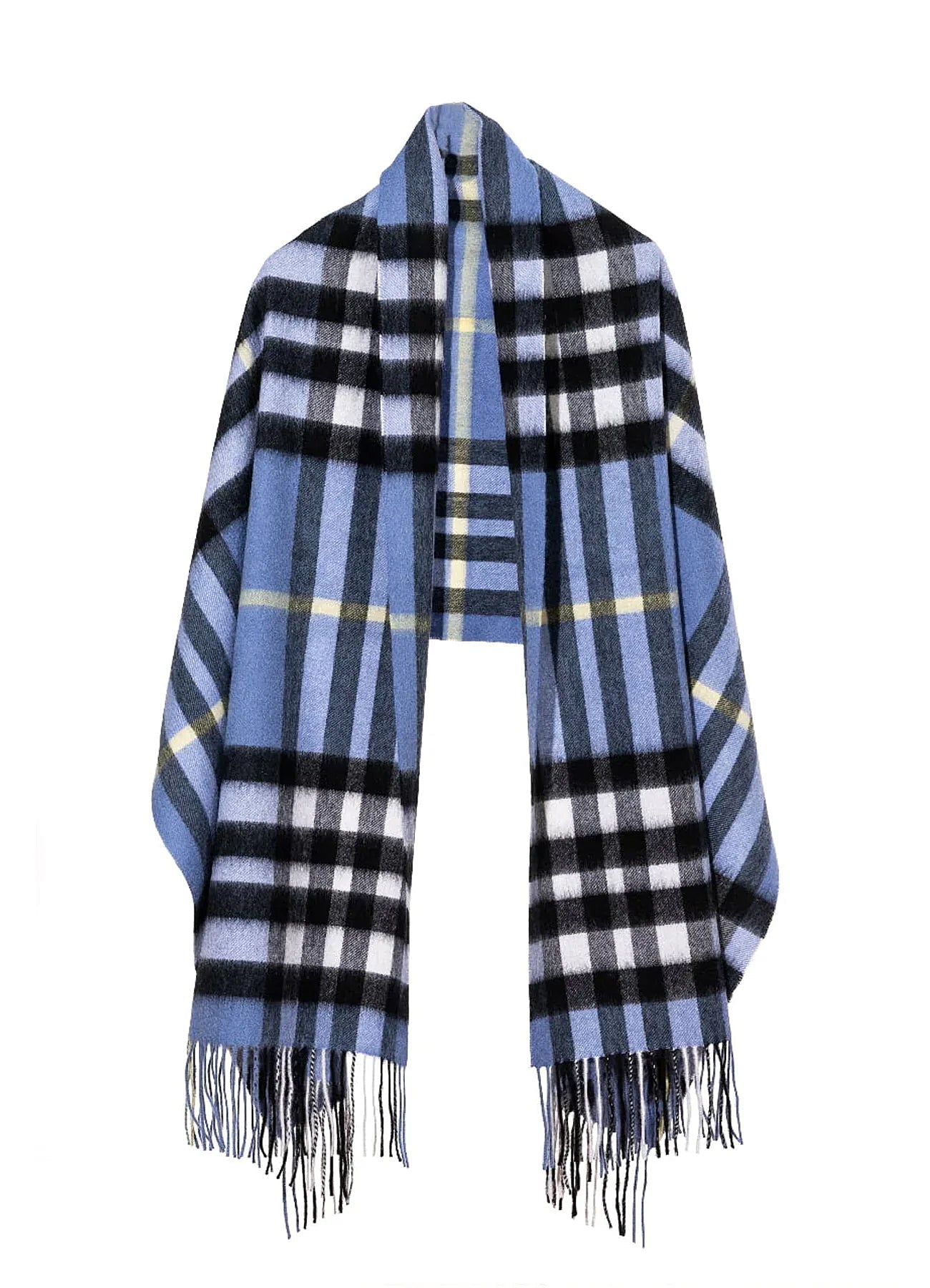 Scarf DC Check Oversized Wrap 100% Pure Lambswool