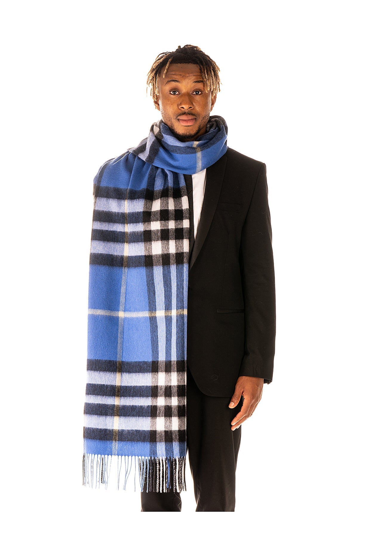 Scarf DC Check Oversized Wrap 100% Pure Lambswool