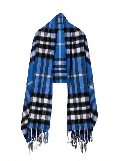 Scarf DC Check Oversized Wrap 100% Pure Lambswool