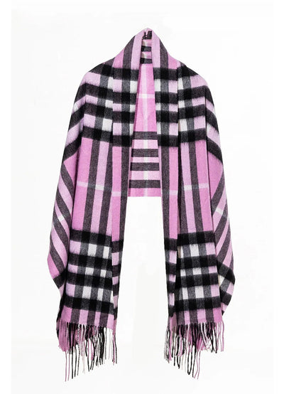 Scarf DC Check Oversized Wrap 100% Pure Lambswool