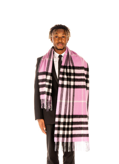 Scarf DC Check Oversized Wrap 100% Pure Lambswool