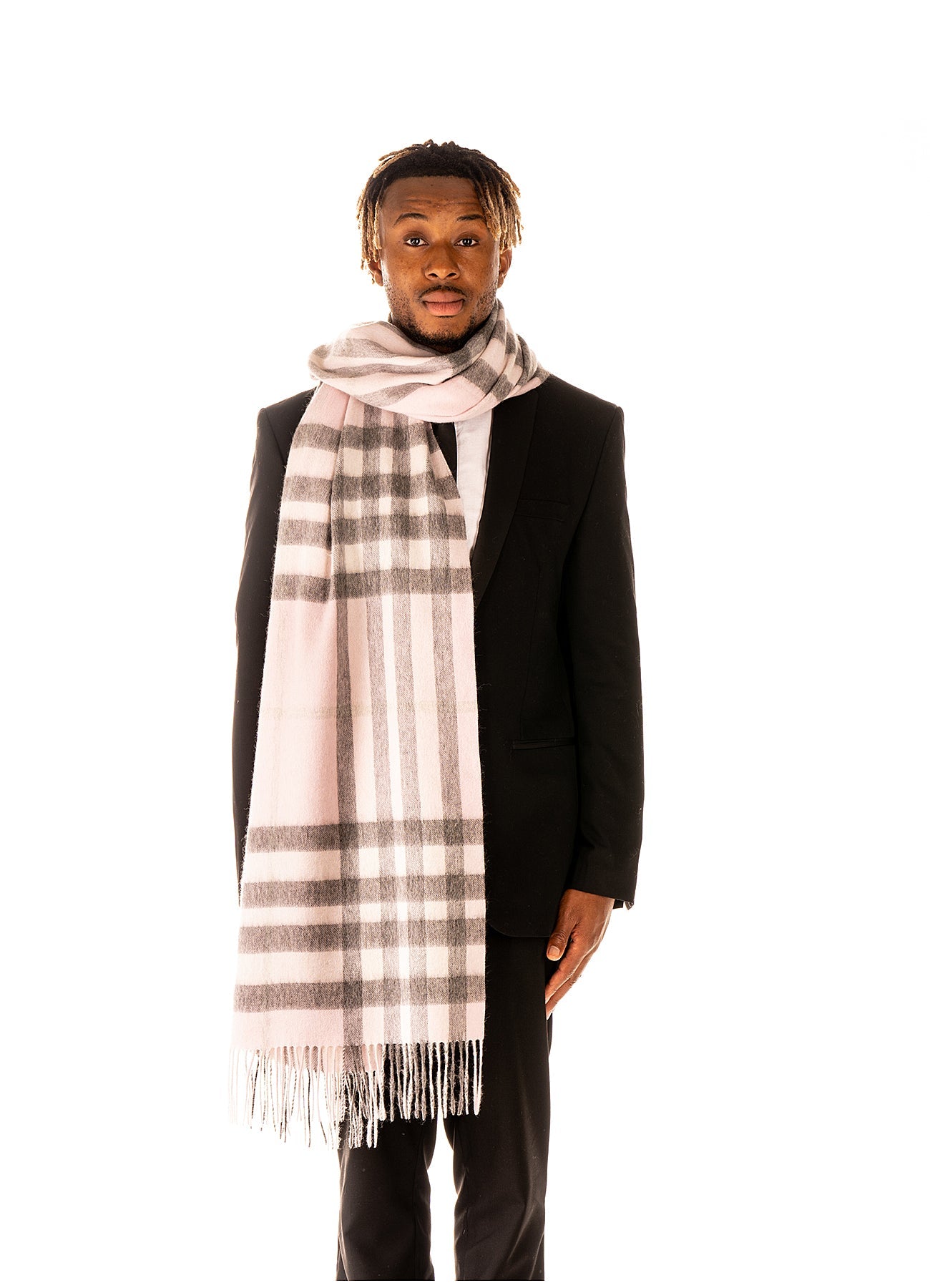 Scarf DC Check Oversized Wrap 100% Pure Lambswool