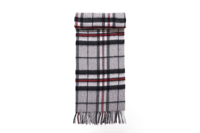 Cape Thomson Grey Tartan Poncho 100% Pure Lambswool