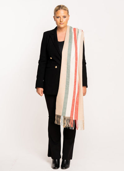 Milano Cream Scarf 100% Pure Lambswool