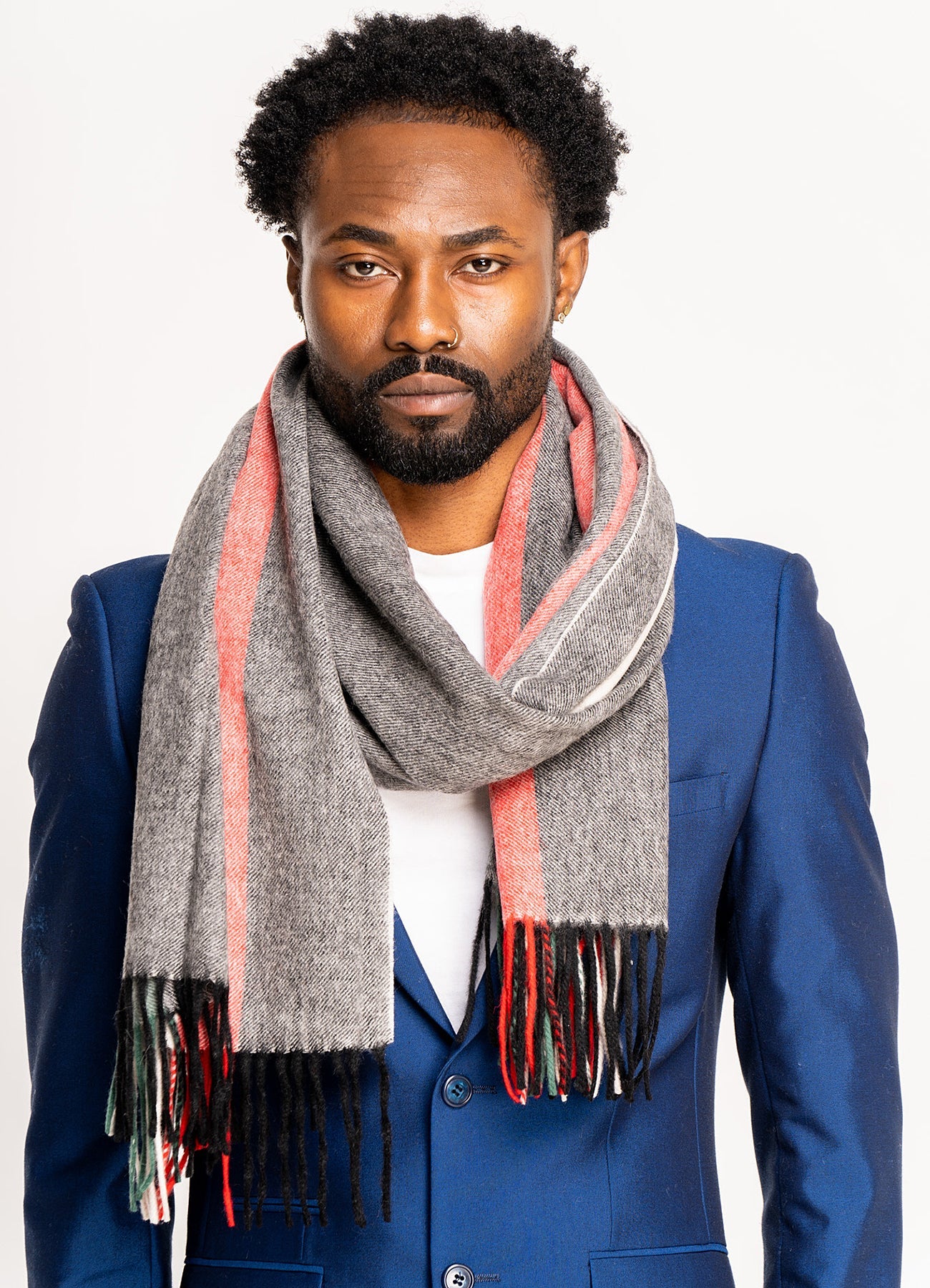 Milano Grey Scarf 100% Pure Lambswool