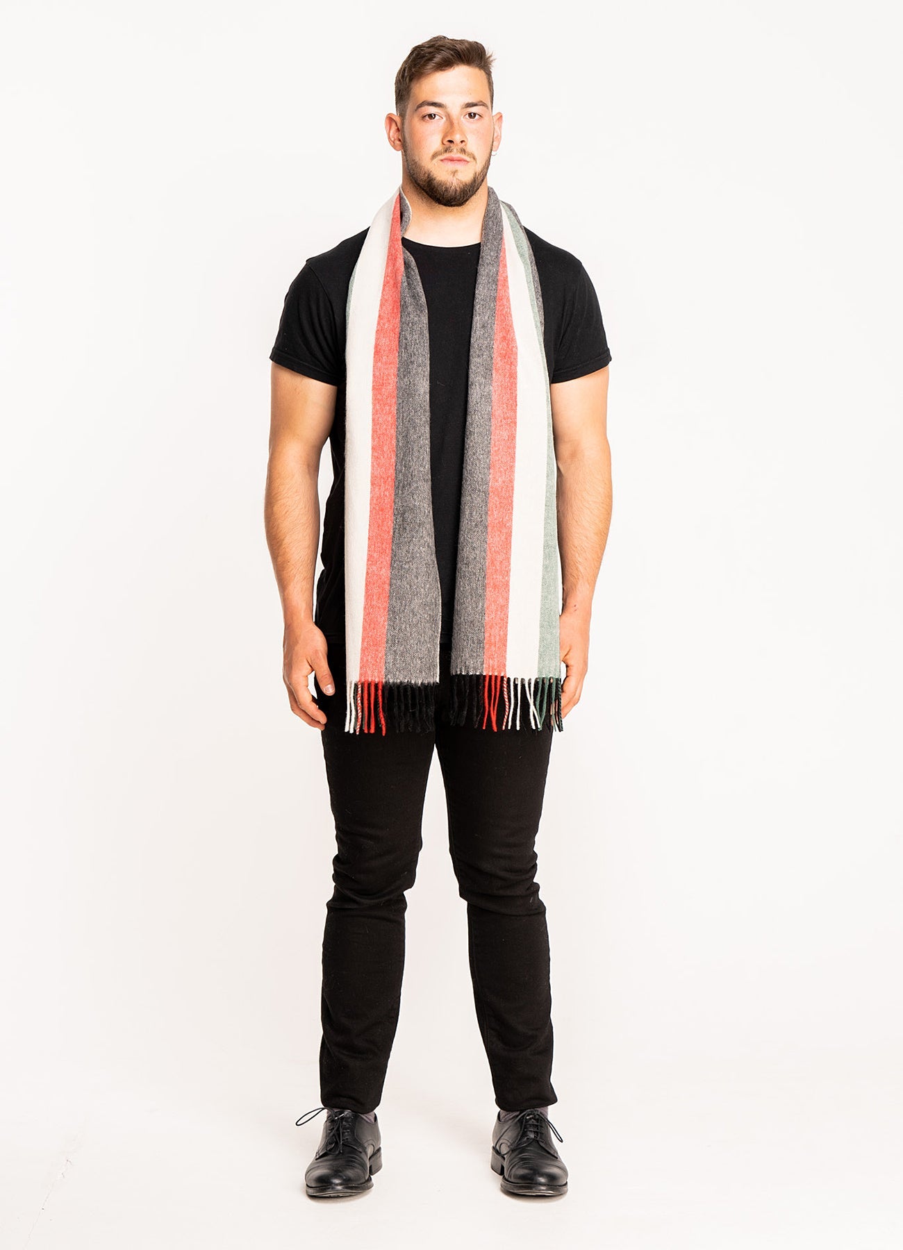 Milano Grey Scarf 100% Pure Lambswool