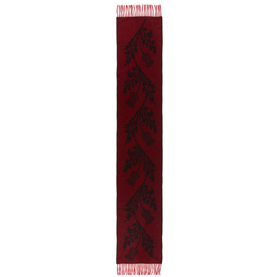 Single Thistle Red Scarf 100% Pure Lambswool