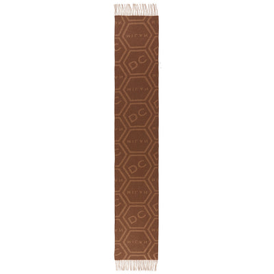 DC Monogram Camel Scarf 100% Pure Lambswool