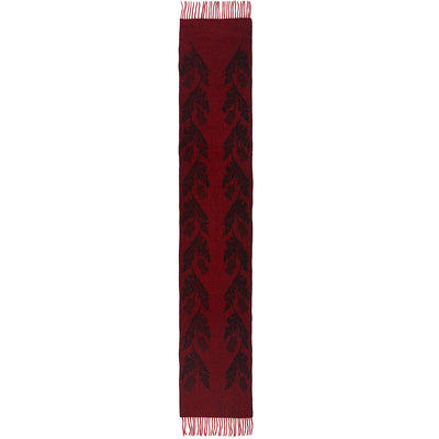 Double Thistle Red Scarf 100% Pure Lambswool