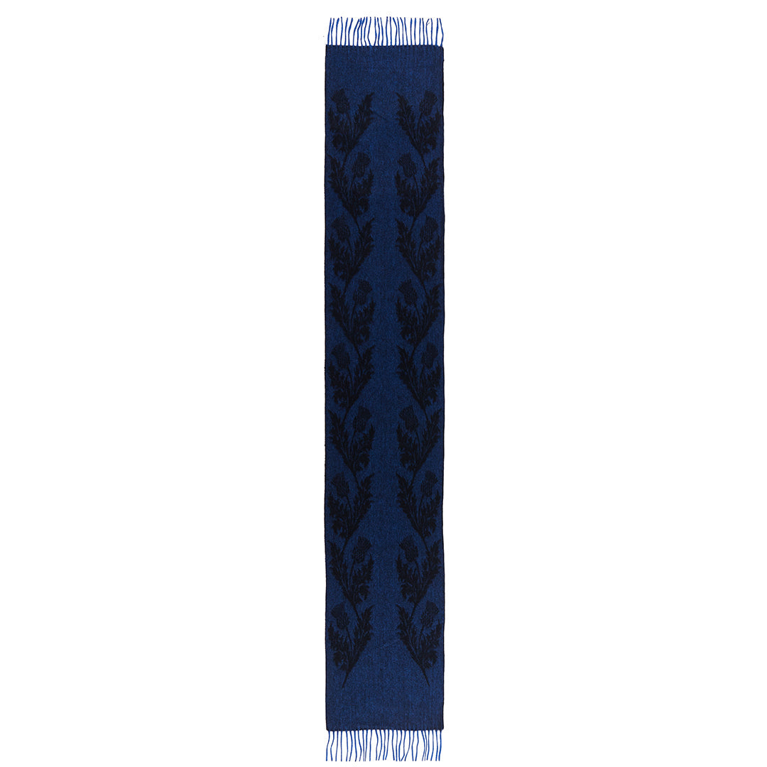 Double Thistle Navy Scarf 100% Pure Lambswool