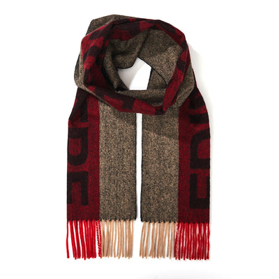 Edinburgh Red Scarf 100% Pure Lambswool