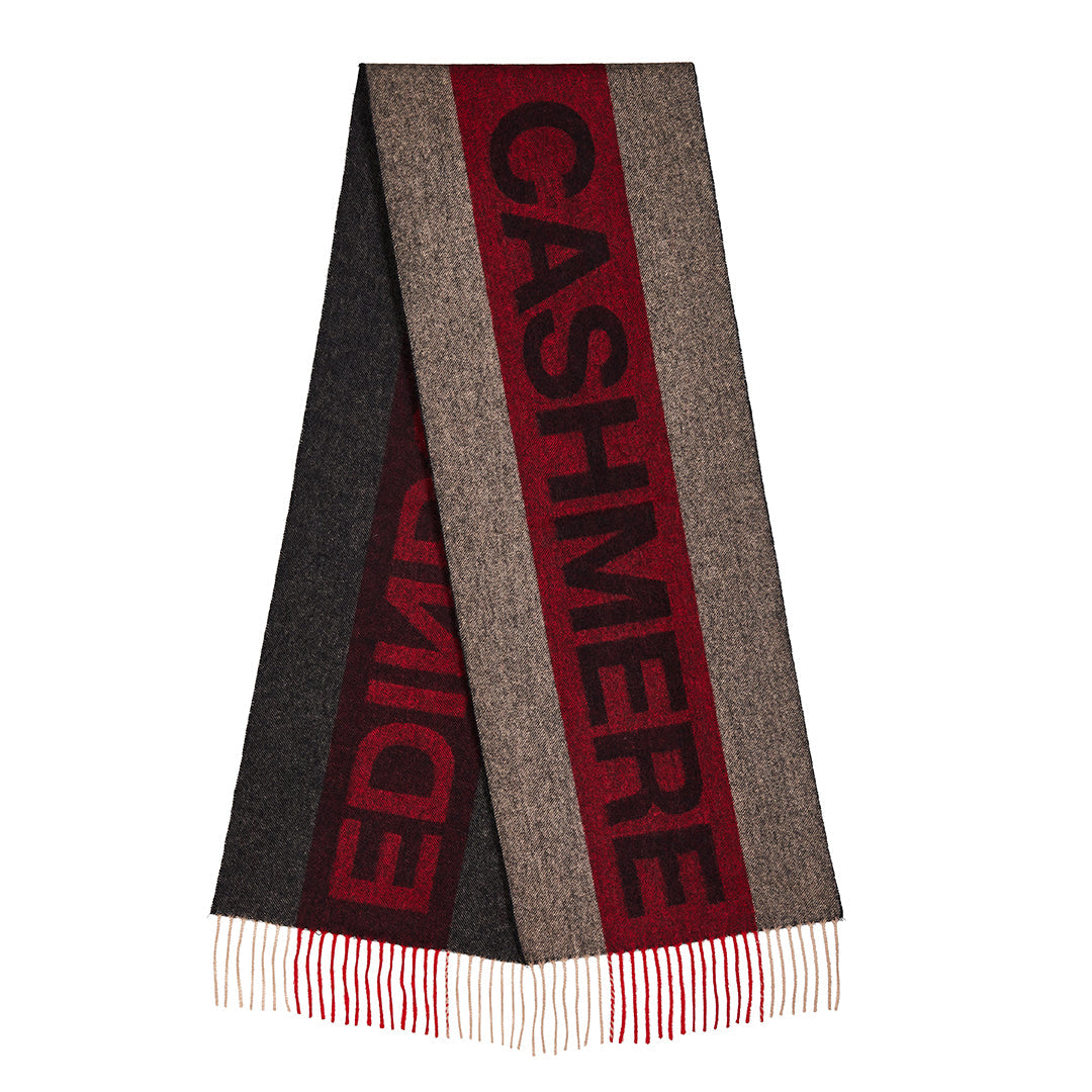 Edinburgh Red Scarf 100% Pure Lambswool