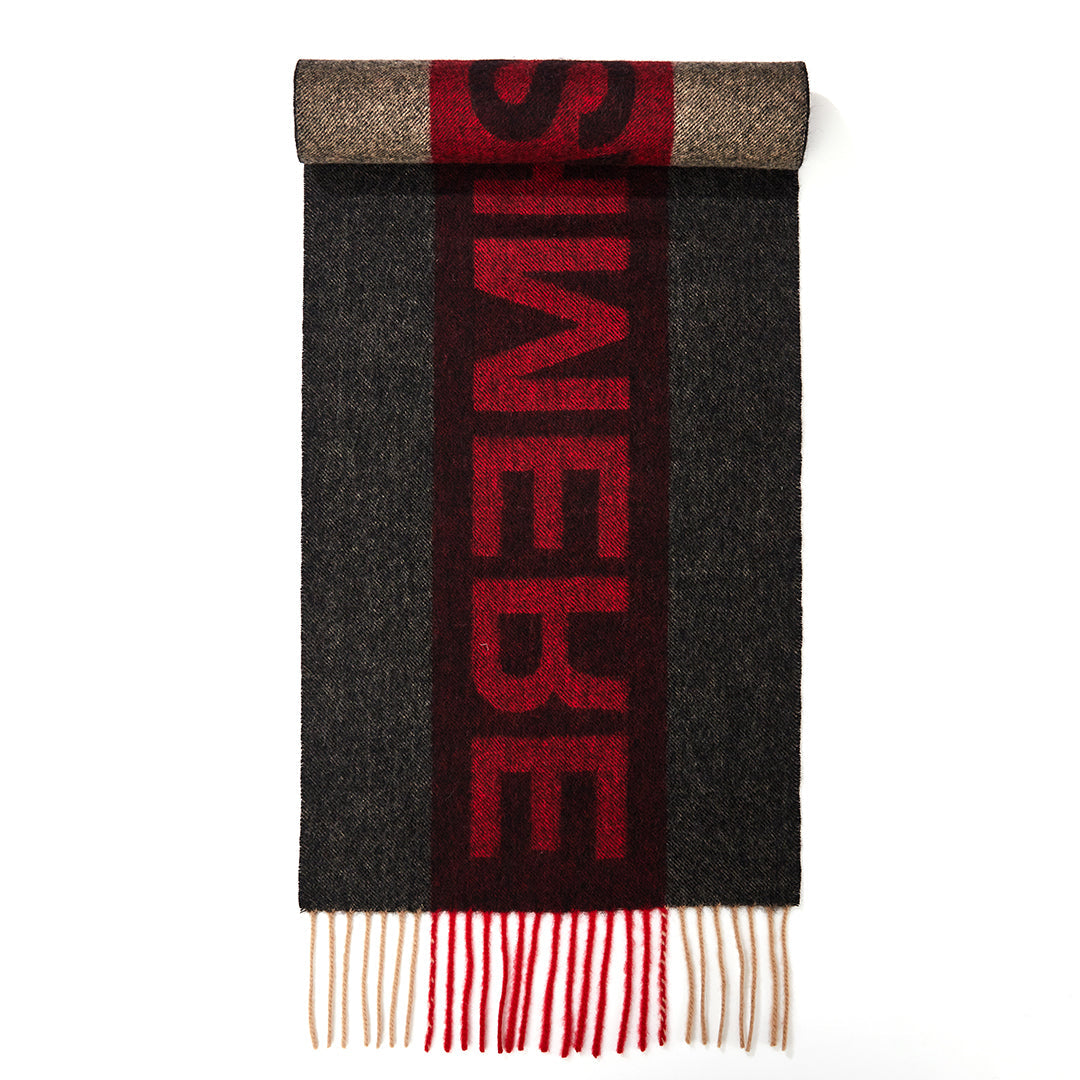 Edinburgh Red Scarf 100% Pure Lambswool