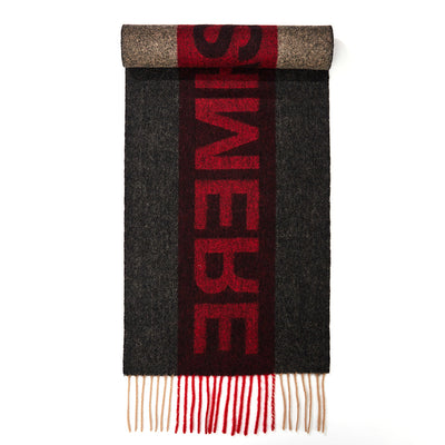 Edinburgh Red Scarf 100% Pure Lambswool