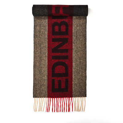 Edinburgh Red Scarf 100% Pure Lambswool