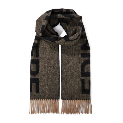 Edinburgh Charcoal Scarf 100% Pure Lambswool