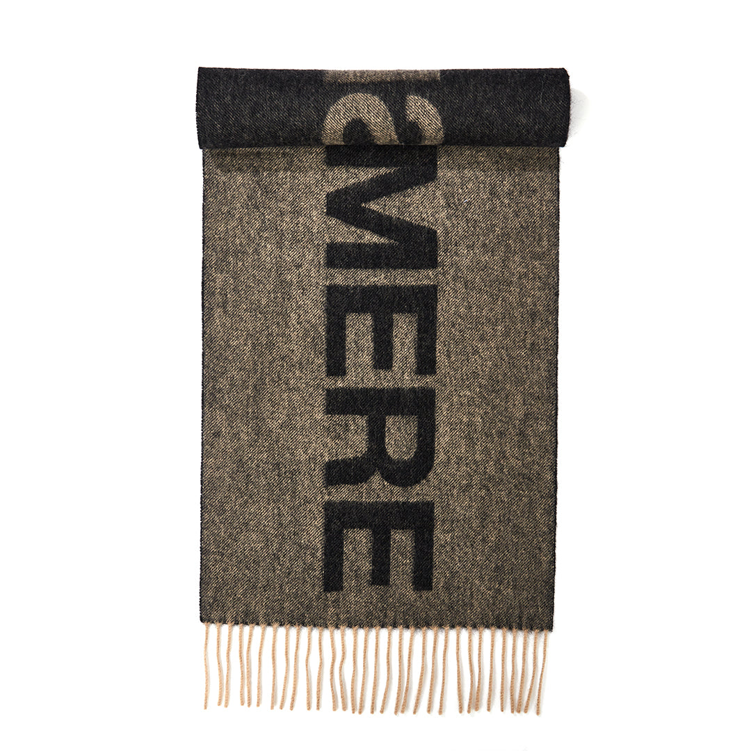 Edinburgh Charcoal Scarf 100% Pure Lambswool