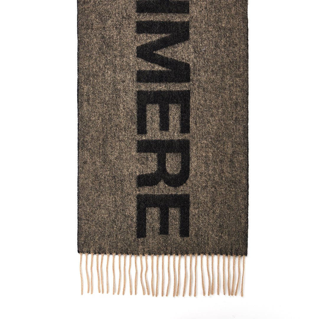 Edinburgh Charcoal Scarf 100% Pure Lambswool