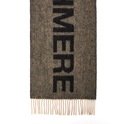 Edinburgh Charcoal Scarf 100% Pure Lambswool