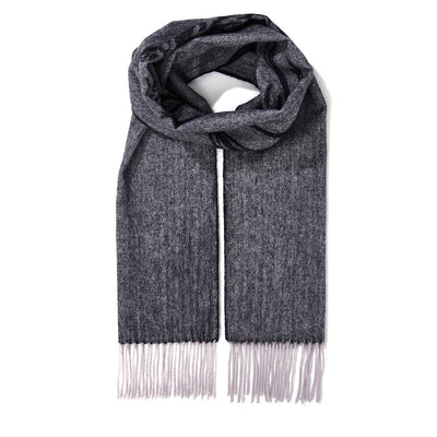 Stag Grey Scarf 100% Pure Lambswool