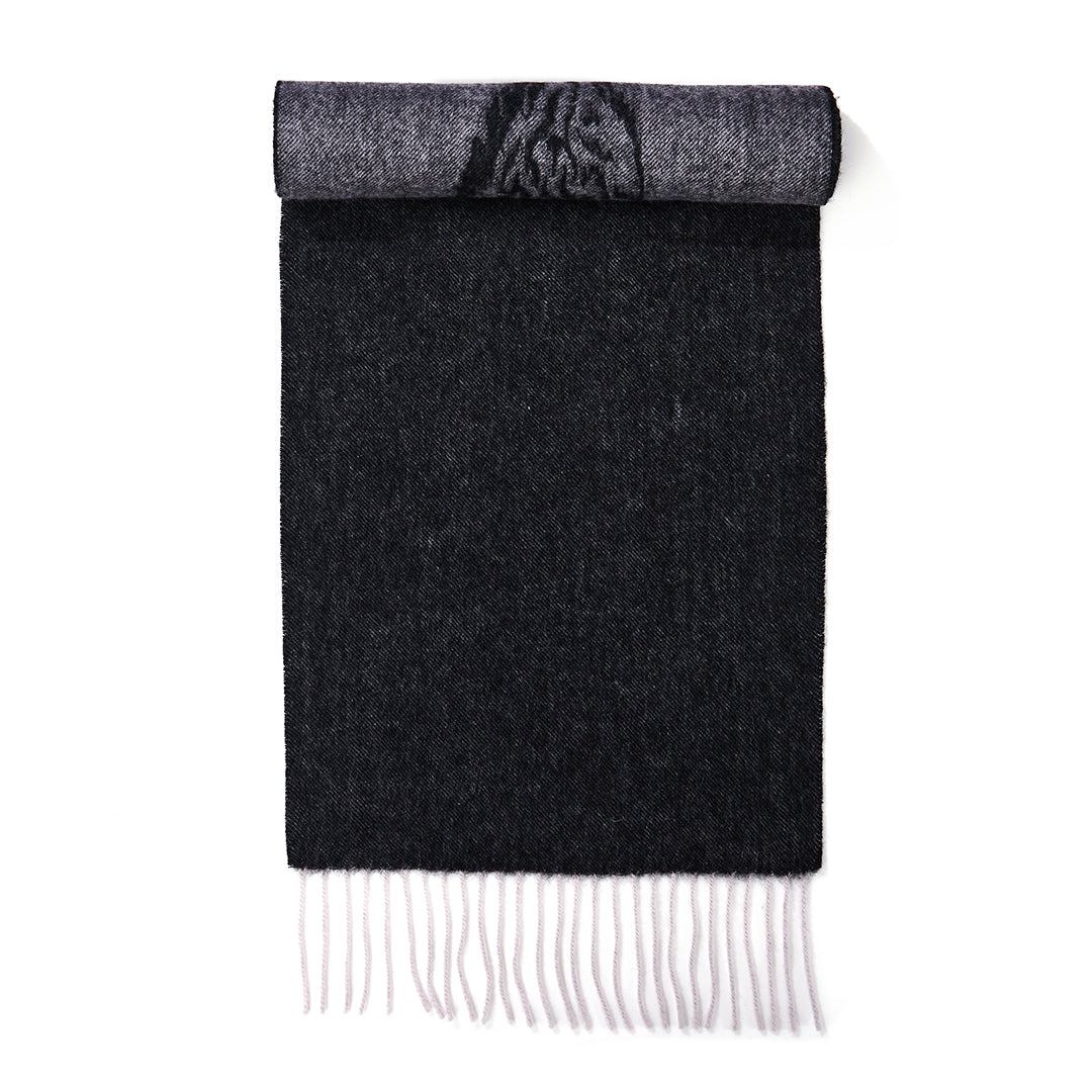 Stag Grey Scarf 100% Pure Lambswool