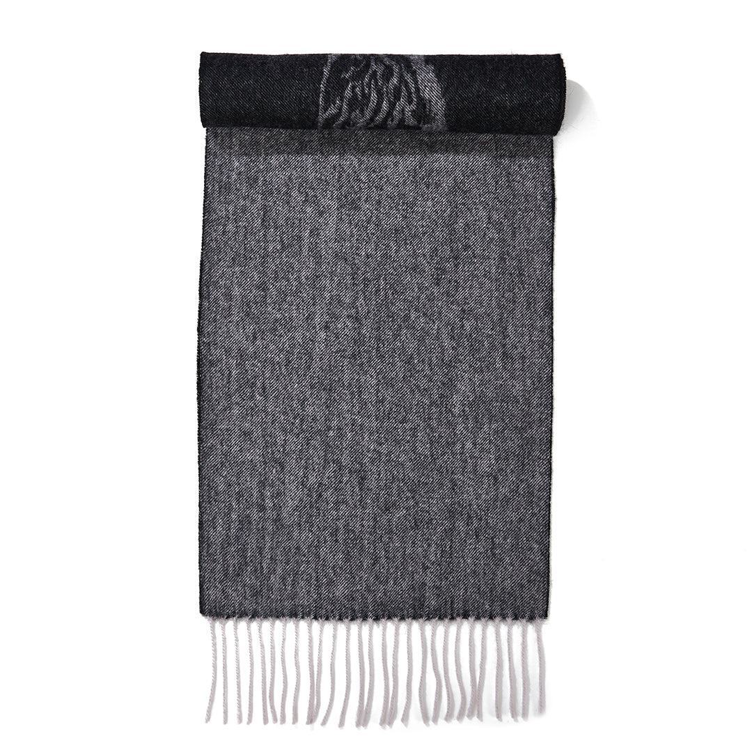 Stag Grey Scarf 100% Pure Lambswool