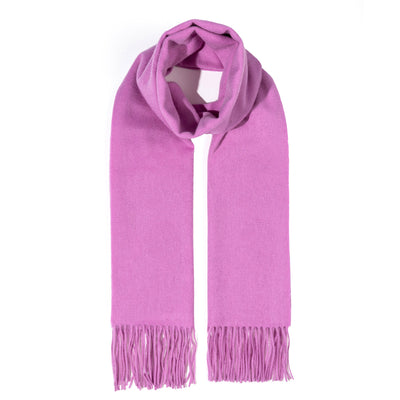 Scarf Plain Dark Pink 100% Pure Lambswool