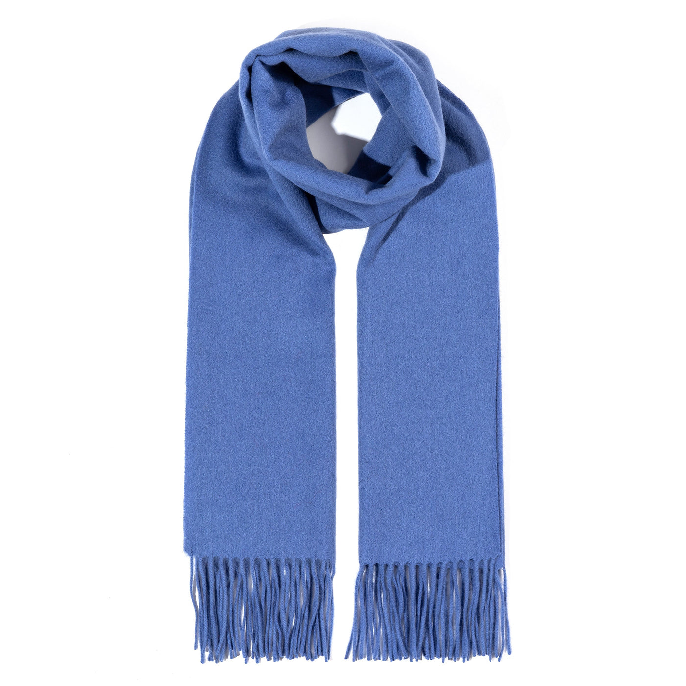 Scarf Plain Light Blue 100% Pure Lambswool