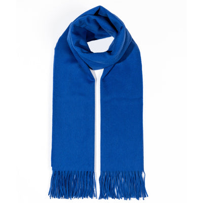 Scarf Plain Dark Blue 100% Pure Lambswool