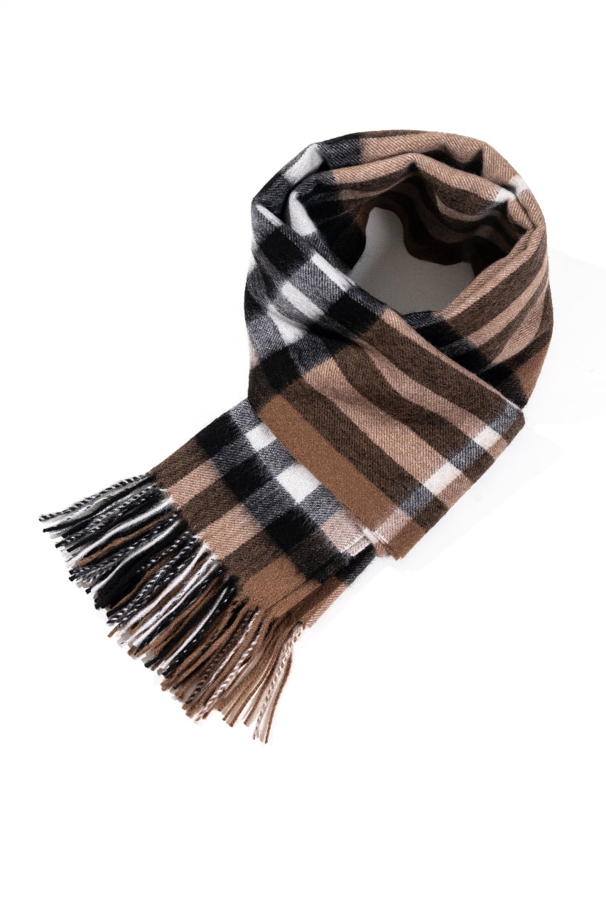 Scarf DC Check Oversized Wrap 100% Pure Lambswool