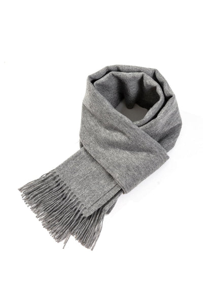 Plain Scarf Grey Oversized Wrap 100% Pure Lambswool