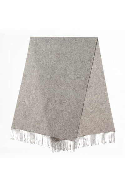 Plain Scarf Grey Oversized Wrap 100% Pure Lambswool