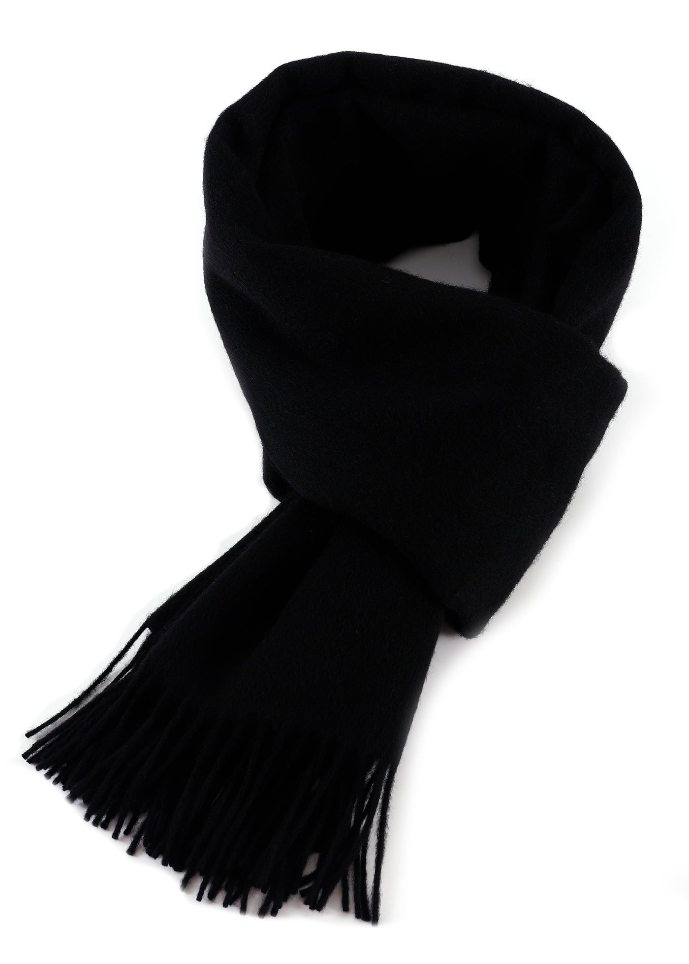 Plain Scarf Black Oversized Wrap 100% Pure Lambswool