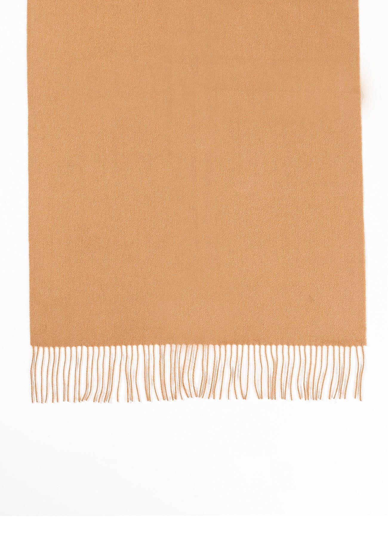 Plain Scarf Camel Oversized Wrap 100% Pure Lambswool