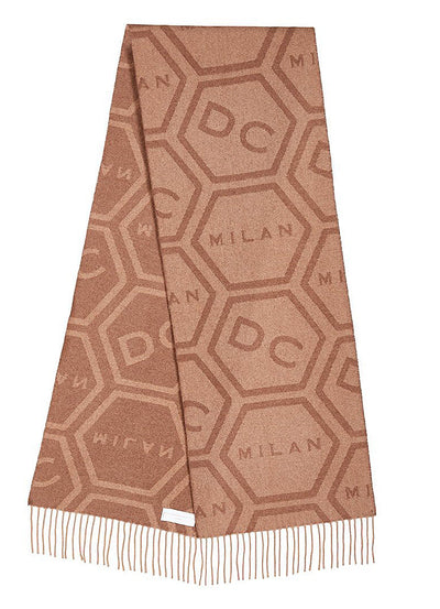 DC Monogram Camel Scarf 100% Pure Lambswool