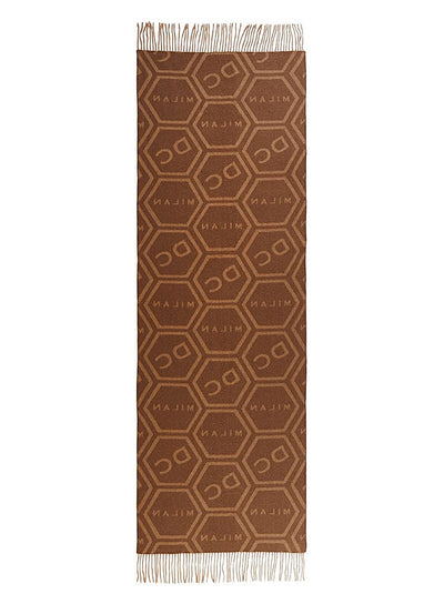 DC Monogram Camel Stole 100% Pure Lambswool