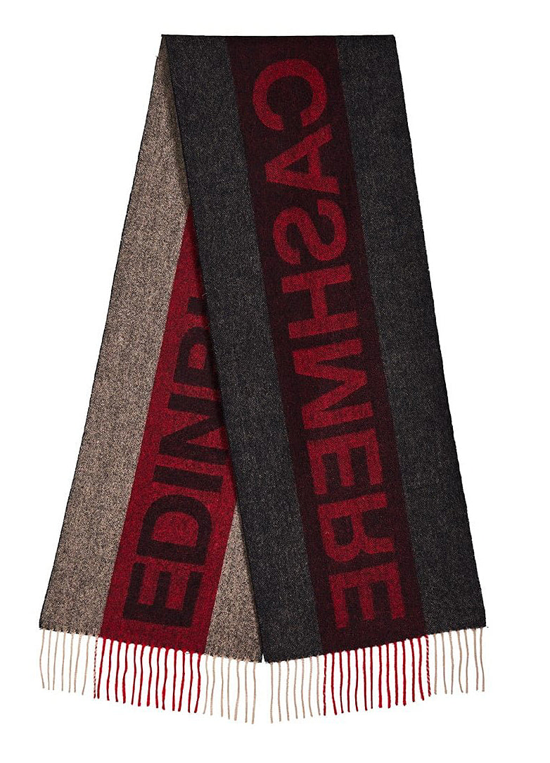 Edinburgh Red Scarf 100% Pure Lambswool