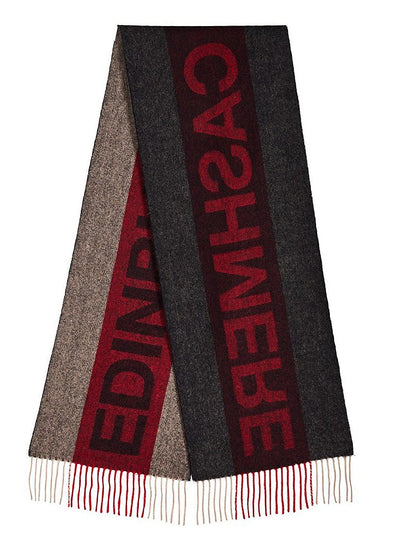 Edinburgh Red Scarf 100% Pure Lambswool