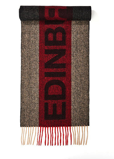 Edinburgh Red Stole 100% Pure Lambswool