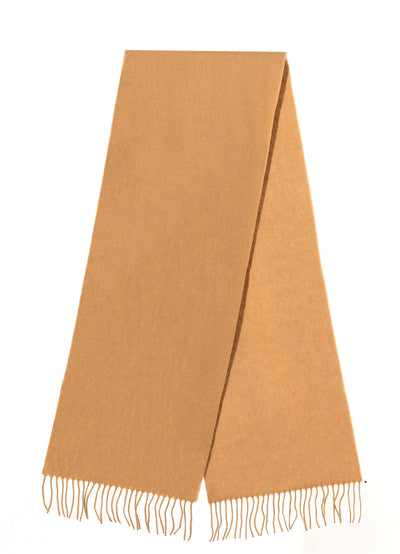 Scarf Plain Camel 100% Pure Lambswool