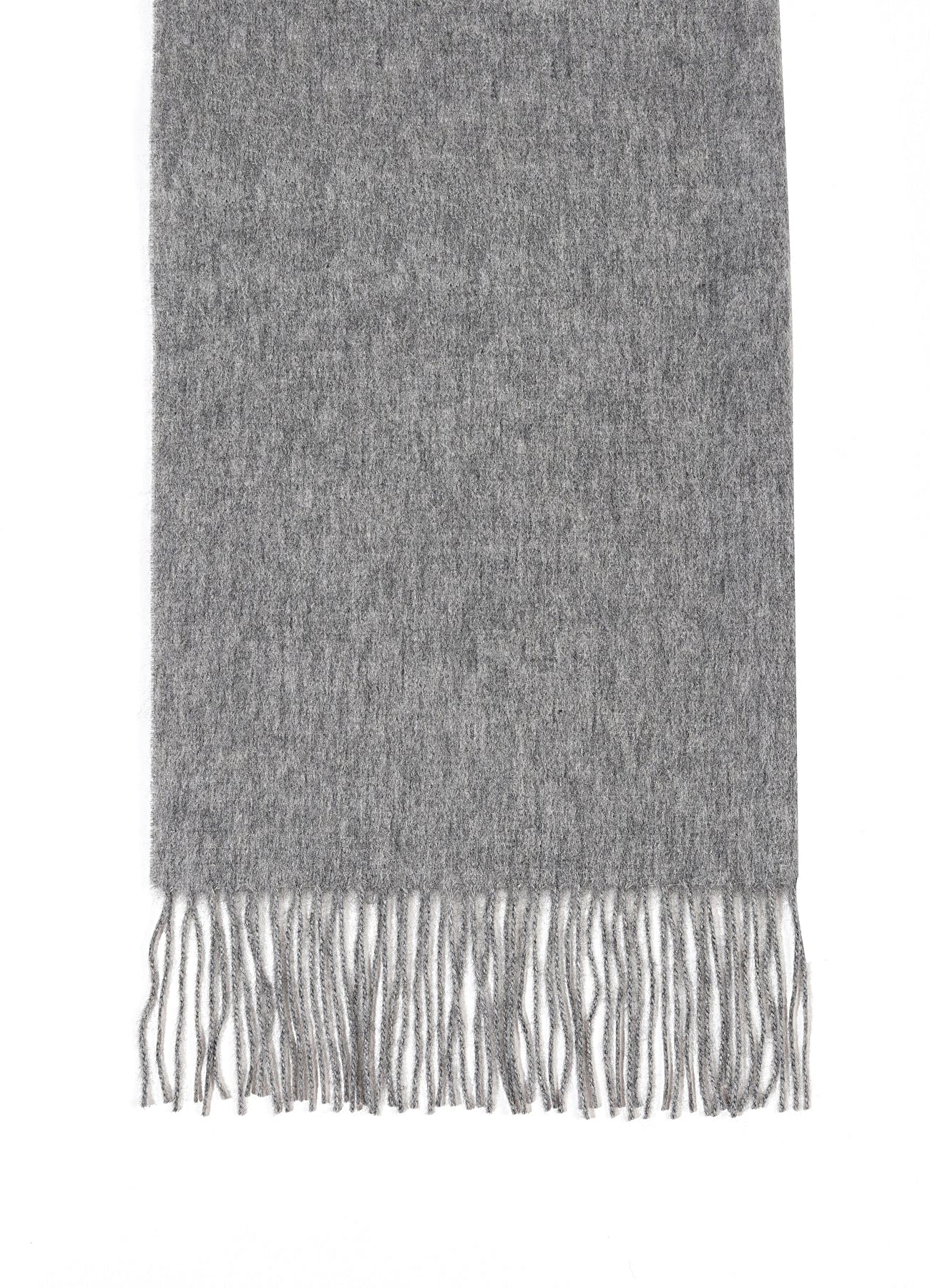 Scarf Plain Grey 100% Pure Lambswool