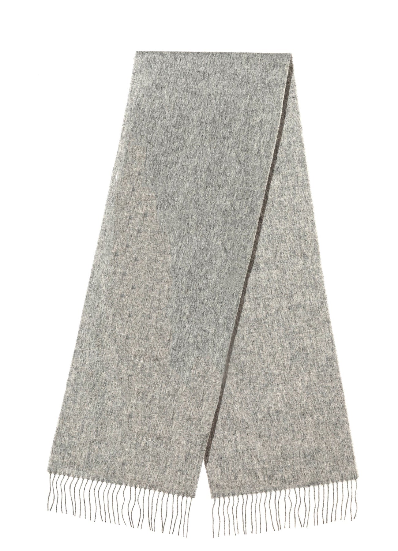 Scarf Plain Grey 100% Pure Lambswool