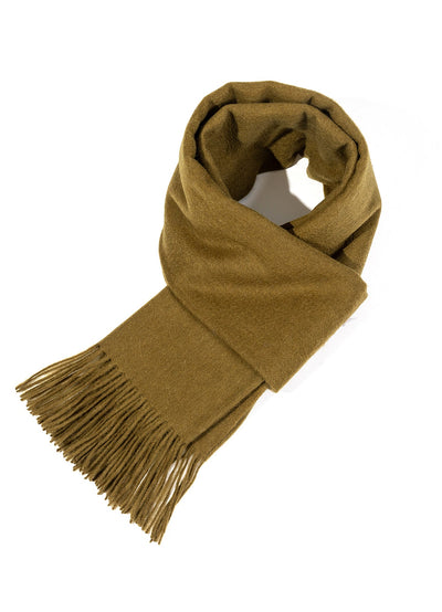 Plain Scarf Green Oversized Wrap 100% Pure Lambswool