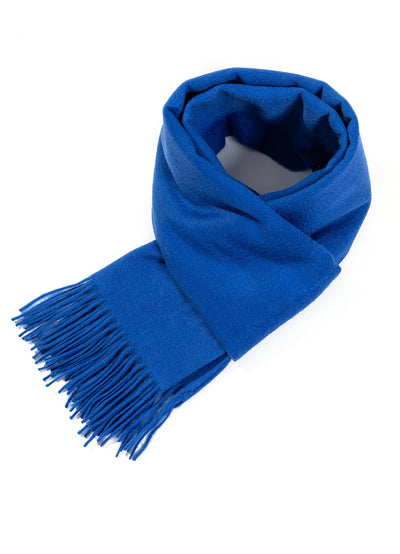 Plain Scarf Dark Blue Oversized Wrap 100% Pure Lambswool