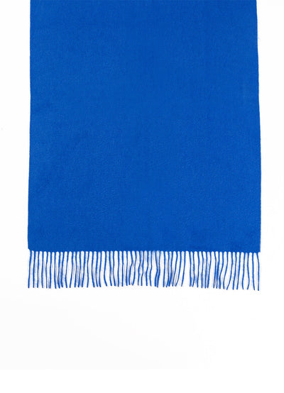 Plain Scarf Dark Blue Oversized Wrap 100% Pure Lambswool