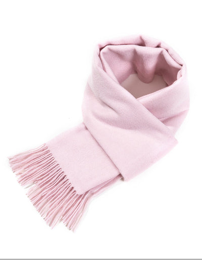 Plain Scarf Light Pink Oversized Wrap 100% Pure Lambswool