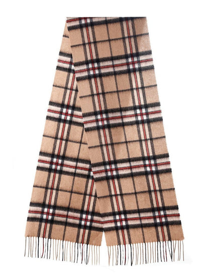 Scarf Thomson Camel Tartan 100% Pure Lambswool